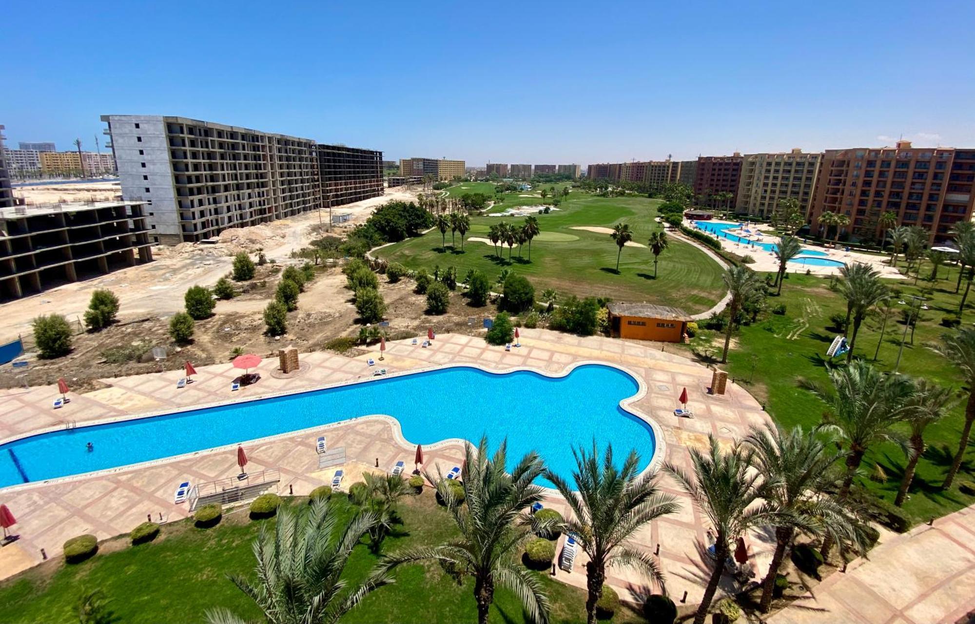 Porto Golf Marina Aqua Park & Beach Access By Best Of Bedz El Alamein Ngoại thất bức ảnh